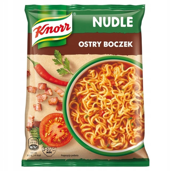 Knorr NUDLE OSTRY BOCZEK 63g zupka chińska makaron danie błyskawiczne