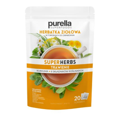PURELLA SUPERHERBS herbata TRAWIENIE Mięta Kopr Rumianek