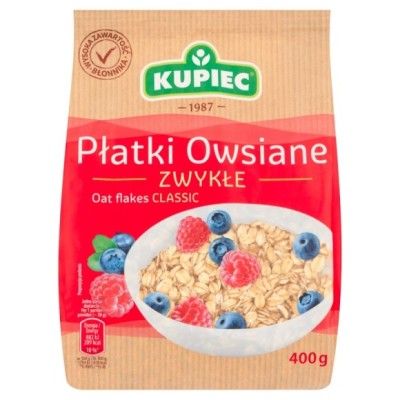 Kupiec PŁATKI OWSIANE ZWYKŁE 400g 0,4KG