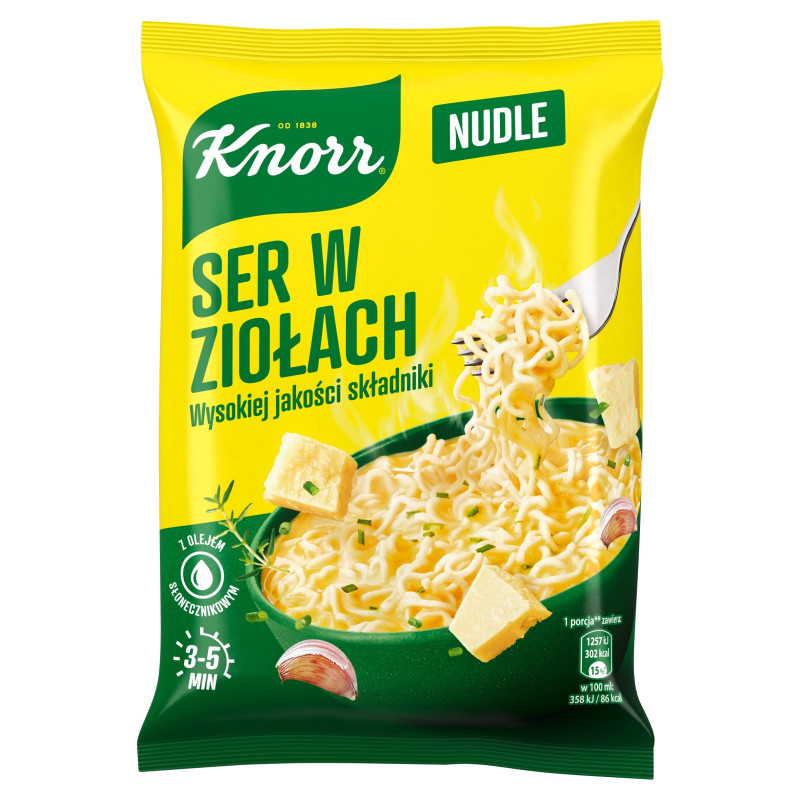 Knorr NUDLE SER W ZIOŁACH 61g zupka chińska makaron danie błyskawiczne