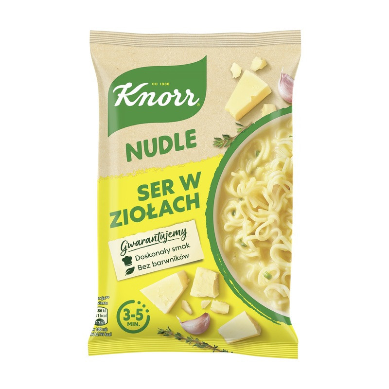 Knorr NUDLE SER W ZIOŁACH 61g zupka chińska makaron danie błyskawiczne