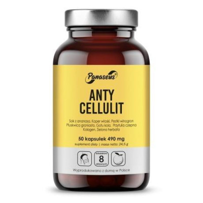 YANGO Panaseus ANTY CELLULIT 50 kapsułek wspiera w walce z cellulitem