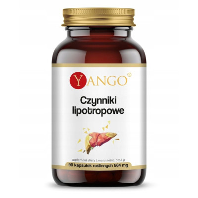 Yango CZYNNIKI LIPOTROPOWE 90kapsułek wsparcie METABOLIZM TŁUSZCZÓW WĄTROBA