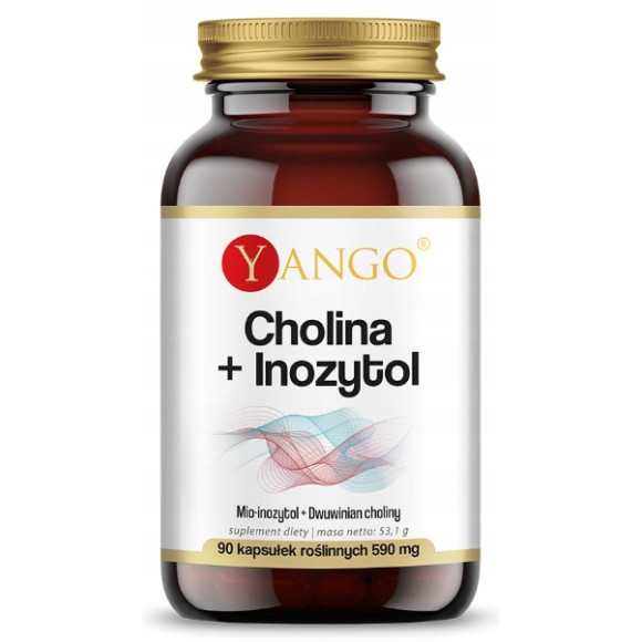Yango CHOLINA + INOZYTOL 90 kaps wsparcie UKŁAD NERWOWY STRES METABOLIZM Yango CHOLINA + INOZYTOL 90 kaps wsparcie UKŁAD NERWOWY STRES METABOLIZM