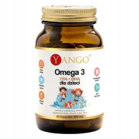 Yango OMEGA 3 dla dzieci EPA + DHA wsparcie U. NERWOWY ODPRONOŚĆ 60kaps