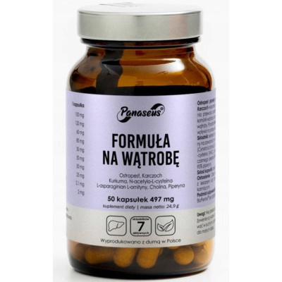 Yango FORMUŁA NA WĄTROBĘ 50kp Ostropest Karczoch pomoc WĄTROBA OCZYSZCZANIE