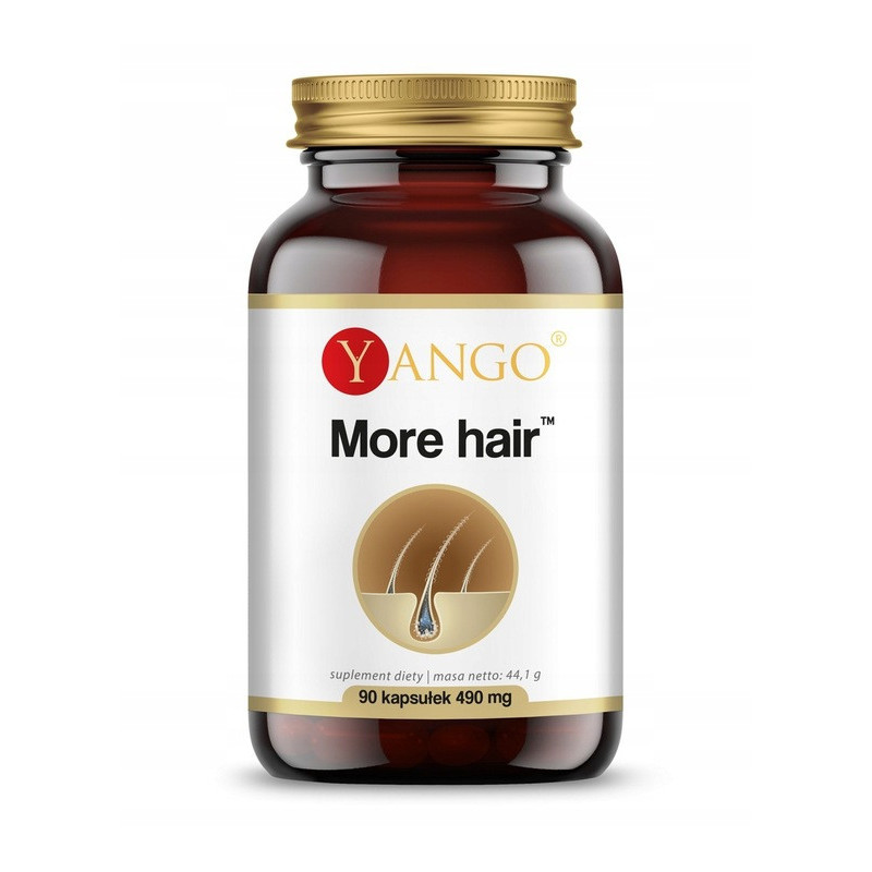 Yango MORE HAIR 90kaps l-cysteina cynk selen biotyna NA ZDROWE PIĘKNE WŁOSY