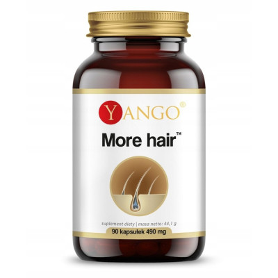 Yango MORE HAIR 90kaps l-cysteina cynk selen biotyna NA ZDROWE PIĘKNE WŁOSY