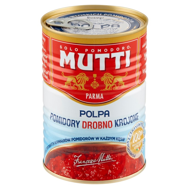 PULPA MUTTI 400g włoskie pomidory drobno krojone bez skórki