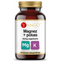 Yango MAGNEZ + POTAS formy organiczne 90kaps wsparcie: UKŁAD NERWOWY SERCE