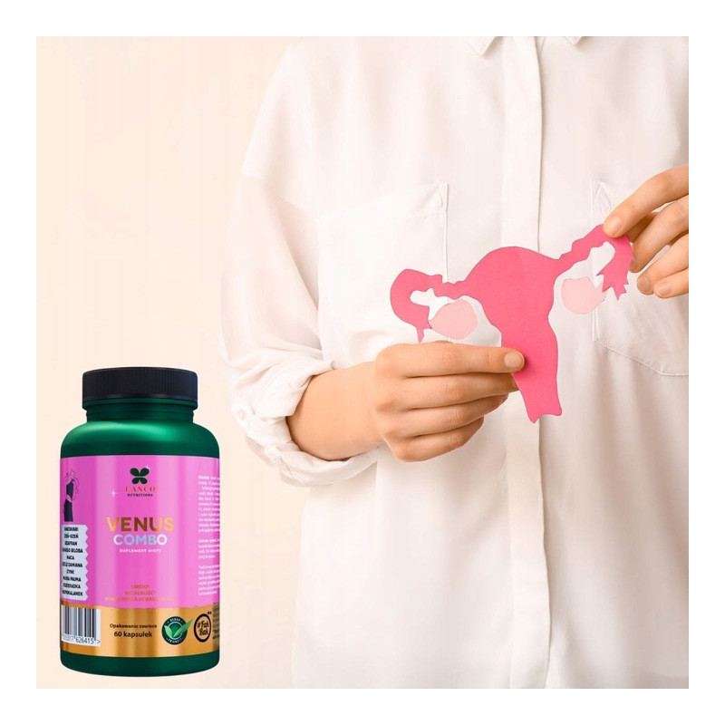Lanco VENUS COMBO 60kaps wsparcie: KOBIECE LIBIDO PMS RÓWNOWAGA HORMONALNA