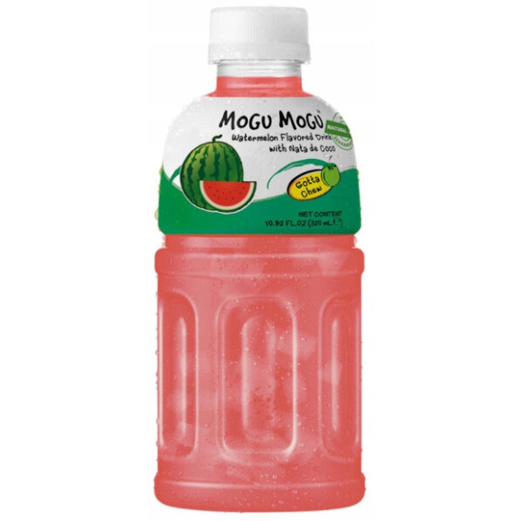MOGU MOGU napój ARBUZ z nata de coco kawałkami galaretki kokosowej 320ml
