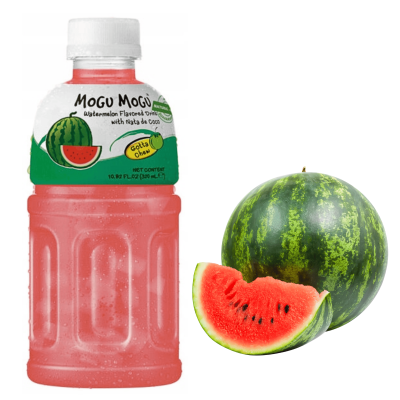 MOGU MOGU napój ARBUZ z nata de coco kawałkami galaretki kokosowej 320ml
