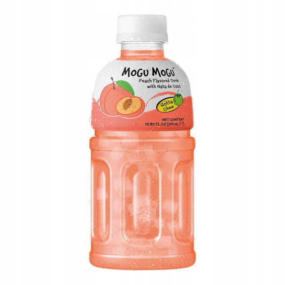 MOGU MOGU napój BRZOSKWINIA z nata do coco kawałkami galaretki kokos 320ml MOGU MOGU napój BRZOSKWINIA z nata do coco kawałkami galaretki kokos 320ml