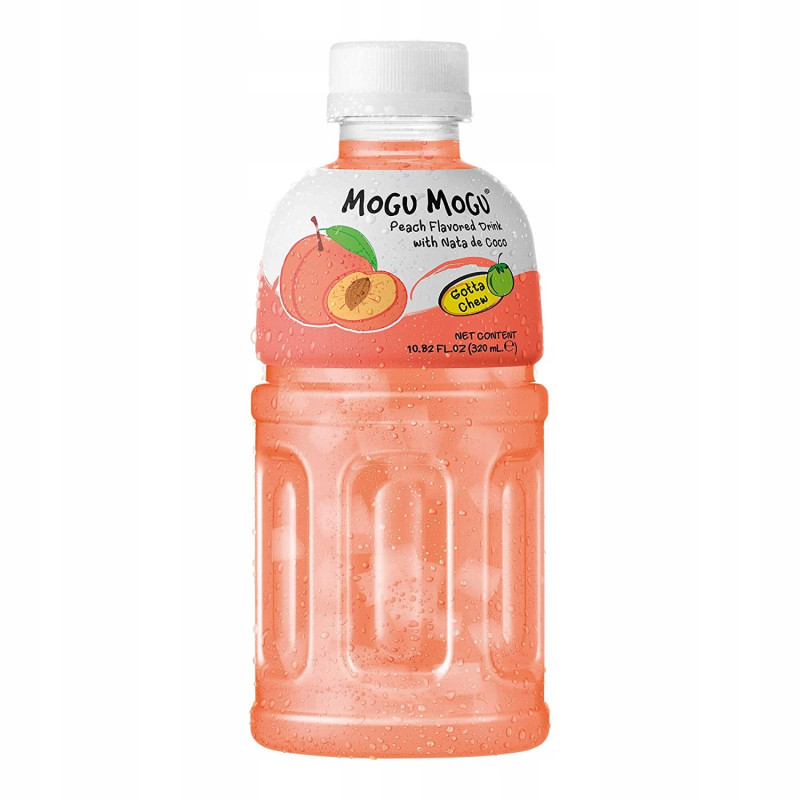 MOGU MOGU napój BRZOSKWINIA z nata do coco kawałkami galaretki kokos 320ml