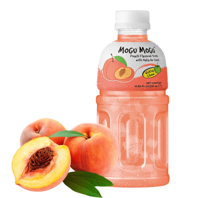 MOGU MOGU napój BRZOSKWINIA z nata do coco kawałkami galaretki kokos 320ml