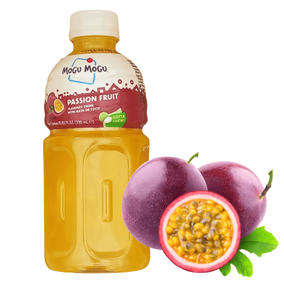 MOGU MOGU napój MARAKUJA z nata do coco kawałkami galaretki kokosowej 320ml