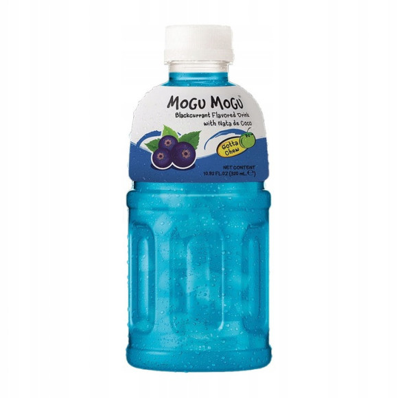 MOGU MOGU napój CZARNA PORZECZKA z nata do coco kawałkami galaretki 320ml MOGU MOGU napój CZARNA PORZECZKA z nata do coco kawałkami galaretki 320ml