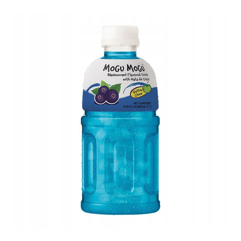 MOGU MOGU napój CZARNA PORZECZKA z nata do coco kawałkami galaretki 320ml