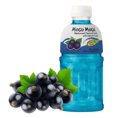 MOGU MOGU napój CZARNA PORZECZKA z nata do coco kawałkami galaretki 320ml
