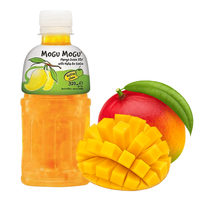 MOGU MOGU napój MANGO z nata de coco kawał galaretki kokosowej 320ml
