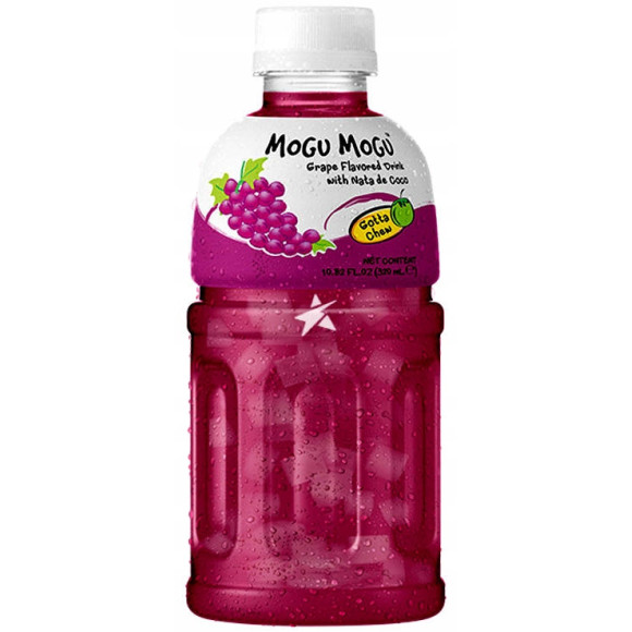MOGU MOGU napój WINOGRONOWY WINOGRONO z nata de coco galaretka kokos 320ml MOGU MOGU napój WINOGRONOWY WINOGRONO z nata de coco galaretka kokos 320ml