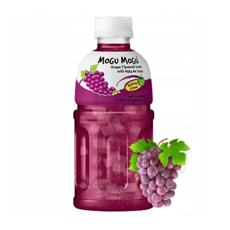 MOGU MOGU napój WINOGRONOWY WINOGRONO z nata de coco galaretka kokos 320ml
