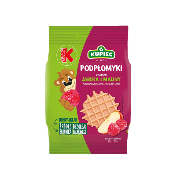 KUPIEC x KUBUŚ MINI PODPŁOMYKI smak JABŁKO I MALINA 30G