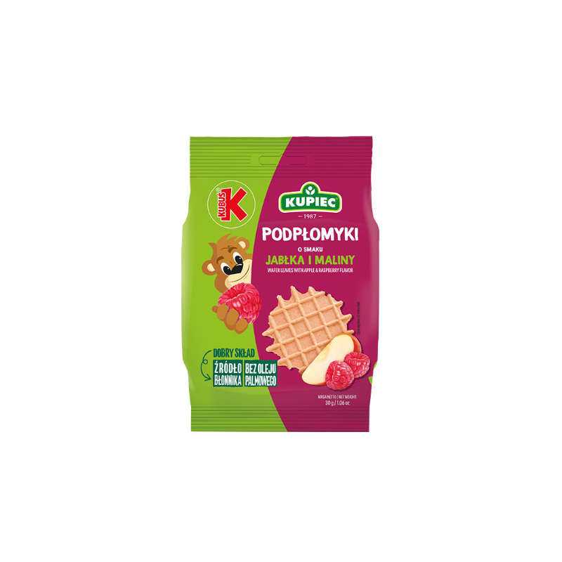 KUPIEC x KUBUŚ MINI PODPŁOMYKI smak JABŁKO I MALINA 30G
