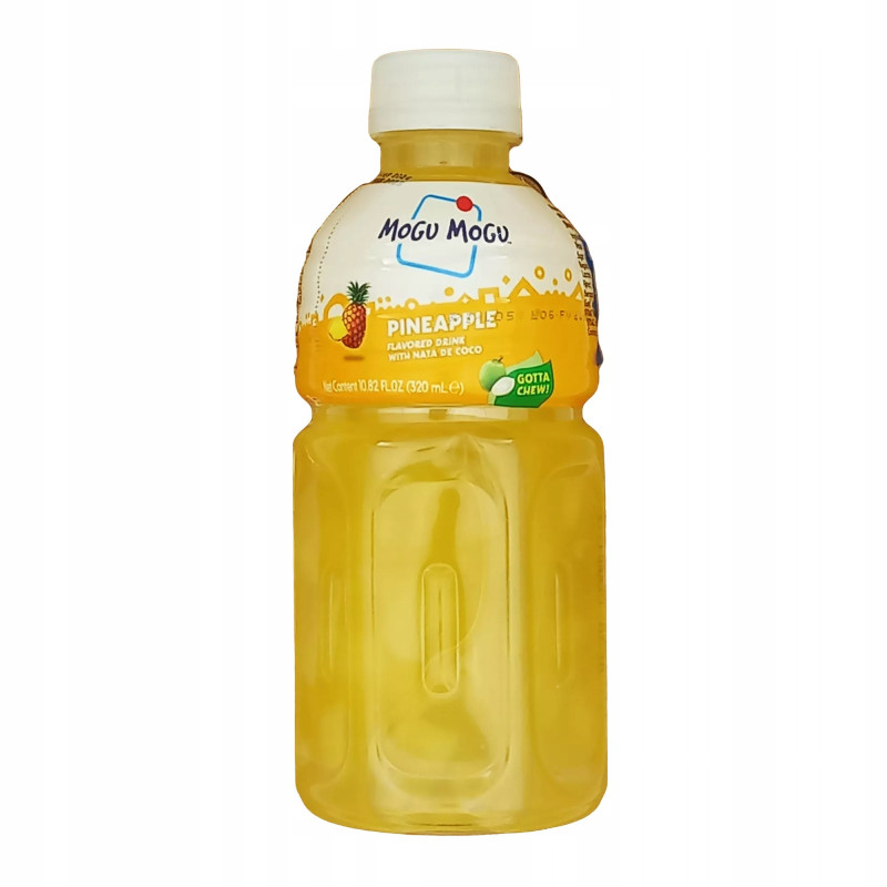 MOGU MOGU napój ANANAS ANANASOWY z nata de coco kawał galaretki kokos 320ml