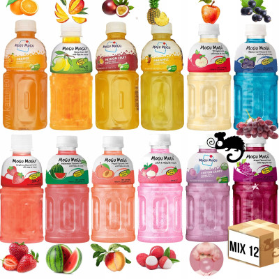 MOGU MOGU napój z nata de coco MIX 12 CIEKAWYCH SMAKÓW 320ml x12 3,84L HIT!
