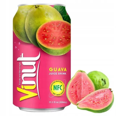 Vinut SOK Z GUAVY GUAVA 35% soku z guavy NFC PUSZKA 330ml 0,33L