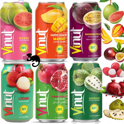 Vinut SOK Z GRANATU LICZI MANGO GUAVY MARAKUI FLASZOWCA MIX 330ML X6 1,92L
