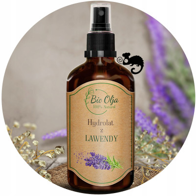 BioOlja HYDROLAT Z LAWENDY LAWENDOWY 100ml do twarzy Tonizuje Odświeża