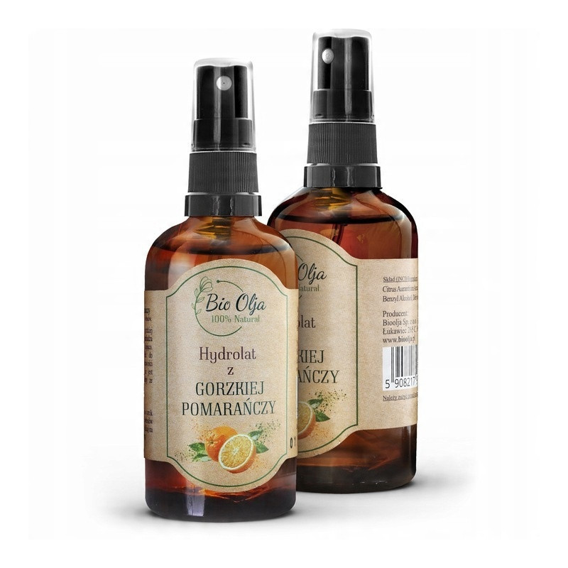 BioOlja HYDROLAT Z GORZKIEJ POMARAŃCZY 100ml Reguluje sebum & Oczyszcza