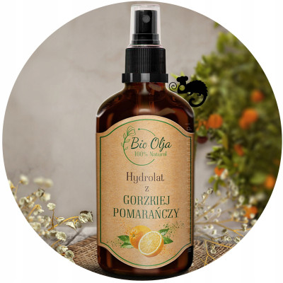 BioOlja HYDROLAT Z GORZKIEJ POMARAŃCZY 100ml Reguluje sebum & Oczyszcza