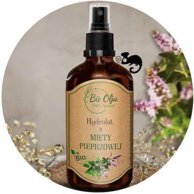 BioOlja BIO HYDROLAT Z MIĘTY PIEPRZOWEJ 100ml Oczyszcza Odświeża Tonizuje