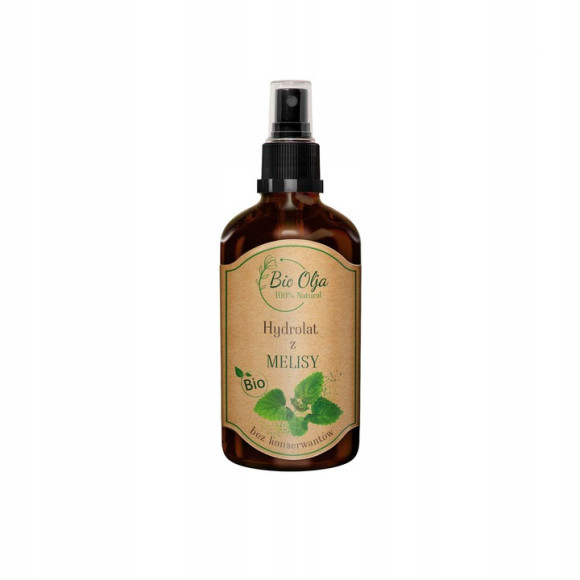 BioOlja BIO HYDROLAT Z MELISY 100ml - REGULUJE SEBUM USPOKAJA PIELĘGNUJE