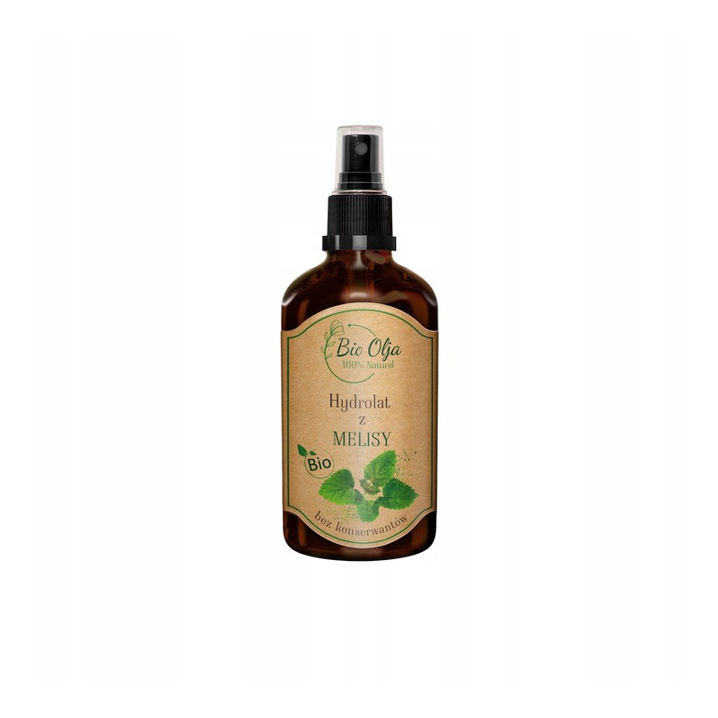 BioOlja BIO HYDROLAT Z MELISY 100ml - REGULUJE SEBUM USPOKAJA PIELĘGNUJE