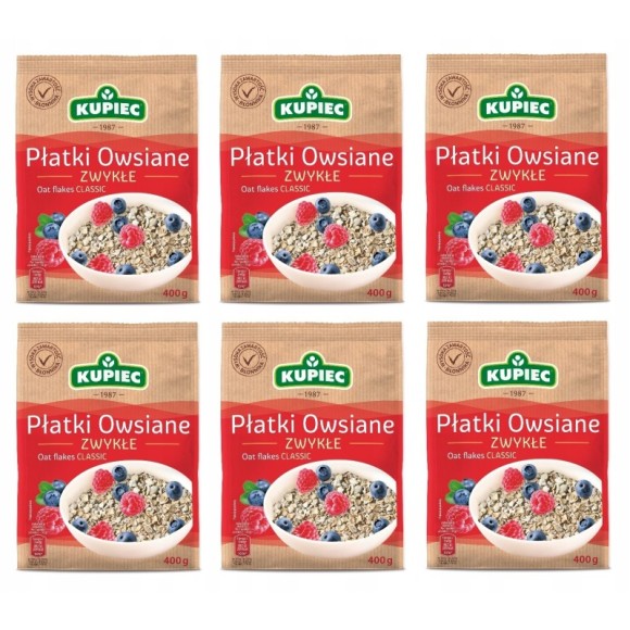 Kupiec PŁATKI OWSIANE ZWYKŁE 400g 0,4KG