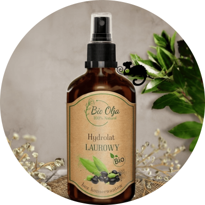 BioOlja BIO HYDROLAT LAUROWY 100ml do ciała NAWILŻA TONIZUJE ANTYBAKTERYJNY