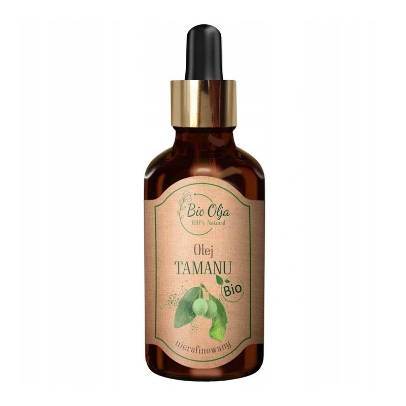 BioOlja BIO OLEJ TAMANU ZIMNOTŁOCZONY NIERAFINOWANY 50ml do twarzy