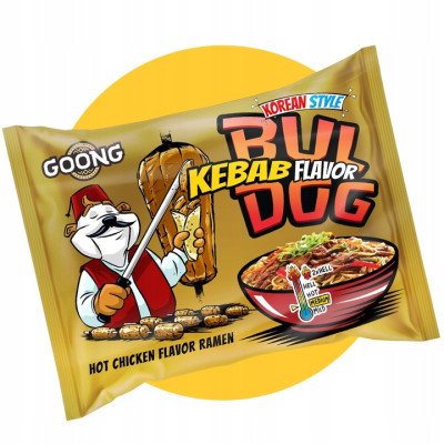 Goong BULDOG KEBAB zupka chińska ramen makaron szybkie danie nudle 117g
