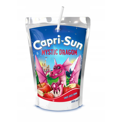 CAPRI-SUN Napój owocowy ze słomką WIELOOWOCOWY MYSTIC DRAGON 200ml 1sztuka
