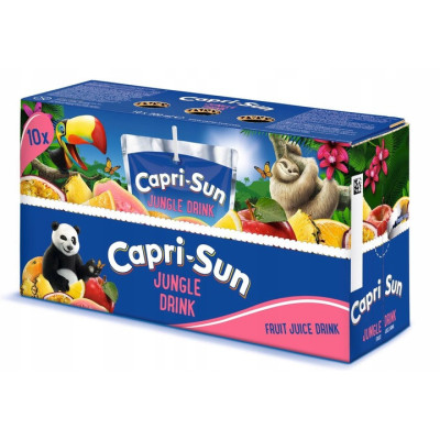 CAPRI-SUN  40szt Napój owocowy ze słomką WIELOOWOCOWY JUNGLE DRINK