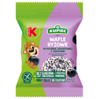 KUPIEC x KUBUŚ WAFLE RYŻOWE W POLEWIE JOGURTOWEJ Z SUSZONĄ