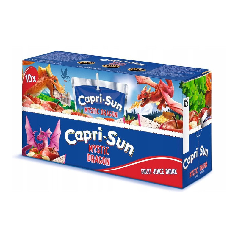 CAPRI-SUN Napój owocowy ze słomką WIELOOWOCOWY MYSTIC DRAGON 200ml 40szt 8L