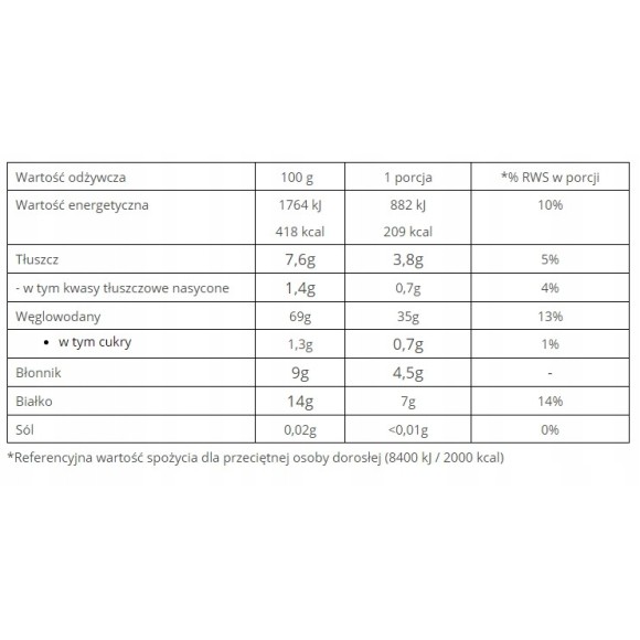 Kupiec PŁATKI OWSIANE ZWYKŁE 400g 0,4KG