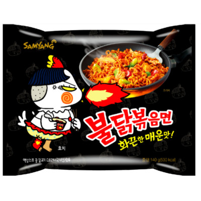 BULDAK DANIE ZUPA MAKARON KOREAŃSKI OSTRY RAMEN HOT KURCZAK 130g