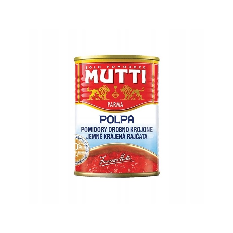PULPA MUTTI 400g włoskie pomidory drobno krojone bez skórki